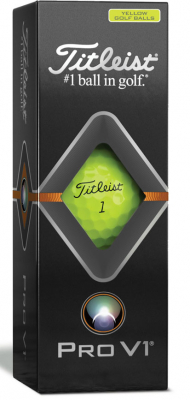 Titleist Golfboll Pro V1  Gul (1st 3-pack) 19 i gruppen Golfbollar hos Dimbo Golf AB (3218022-30)