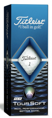 Titleist Golfboll Tour Soft Vit (1st 3-pack) i gruppen Golfbollar hos Dimbo Golf AB (3218026-10)