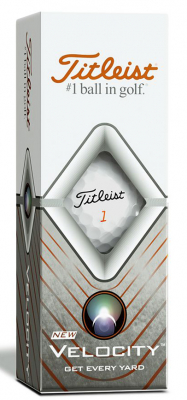 Titleist Golfboll Velocity Vit (1st 3-pack) i gruppen Golfbollar hos Dimbo Golf AB (3218027-10)