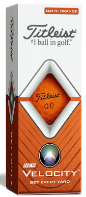 Titleist Golfboll Velocity Orange (1st 3-pack) i gruppen Golfbollar hos Dimbo Golf AB (3218027-60)