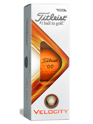 Titleist Golfboll Velocity 2022 Orange (1st 3-pack) i gruppen Golfbollar hos Dimbo Golf AB (3218035-60)