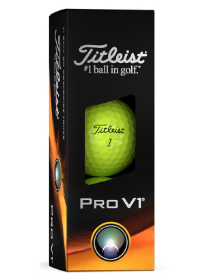 Titleist Golfboll Pro V1  Gul (1st 3-pack) 23 i gruppen Golfbollar hos Dimbo Golf AB (3218041-30)