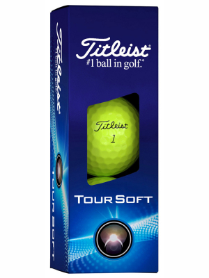 Titleist Golfboll Tour Soft 2024 Gul (1st 3-pack) i gruppen Golfbollar hos Dimbo Golf AB (3218044-30)