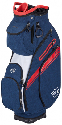 Wilson Staff Vagnbag Exo 2 Marinblå/Vit/Röd i gruppen Golfbagar / Vagnbagar hos Dimbo Golf AB (3412045-891050)