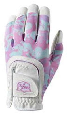 Wilson Staff Golfhandske Junior Fit All Camo Vit/Rosa i gruppen Golfhandskar / Allväder / Junior vänster (Vanligast) hos Dimbo Golf AB (3444012-313914)