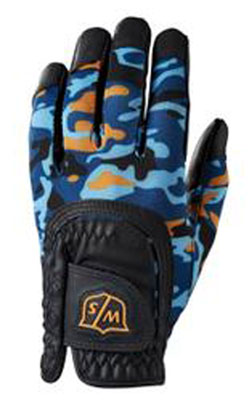 Wilson Staff Golfhandske Junior Fit All Camo Svart/Orange/Blå i gruppen Golfhandskar / Allväder / Junior vänster (Vanligast) hos Dimbo Golf AB (3444012-313915)