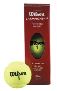 Wilson Tennisboll Championship Pressureless 3-pack i gruppen vriga Sporter / Tennis / Tennisbollar / Trycklsa bollar hos Dimbo Golf AB (3491003)