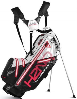 Sun Mountain Bärbag H²NO Lite 14-way Svart/Vit/Röd i gruppen Golfbagar / Bärbagar Vattentäta hos Dimbo Golf AB (3511040-991050)