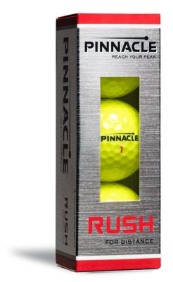 Pinnacle Golfboll Rush Gul (1st 3-pack) i gruppen Golfbollar hos Dimbo Golf AB (3618003)