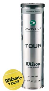 Wilson Tennisboll Tour Davis Cup Ball Gas 4-pack i gruppen vriga Sporter / Tennis / Tennisbollar / Gasbollar hos Dimbo Golf AB (369980)