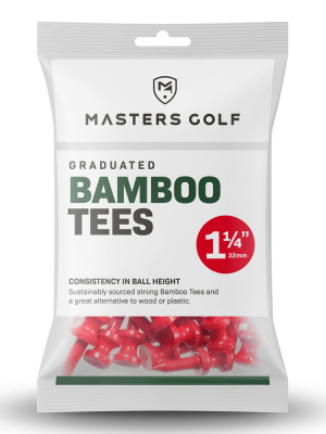 Golfpeggar Masters Bambu Castle 32mm Rd 25st i gruppen Golftillbehr / Peggar hos Dimbo Golf AB (4081103-0024)