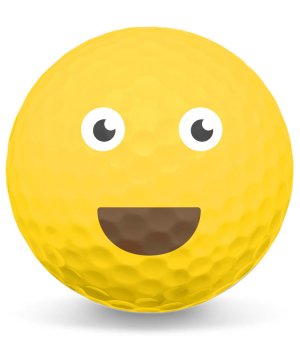 Golfboll Smiley Leende Smiley med ppen mun i gruppen Golfpresenter hos Dimbo Golf AB (4087001-0106)