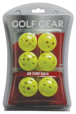 Golfgeist Övningsboll AirFlow 6-pack Gul i gruppen Golftillbehör / Övriga hos Dimbo Golf AB (4181090-0332)
