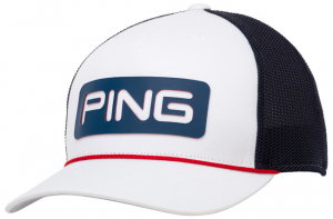 Ping Keps All-American Trucker Vit/Marinbl i gruppen Klder & Accessoarer / Accessoarer / KEPSAR hos Dimbo Golf AB (4502031-1089)