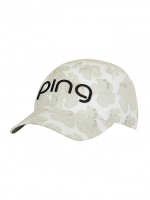 Ping Keps Tour Dam Delta Vit Hibiscus i gruppen Kläder & Accessoarer / Accessoarer / Kepsar hos Dimbo Golf AB (4502046-3526694)