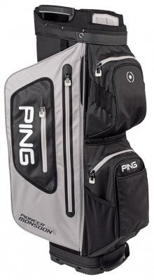 Ping Vagnbag Pioneer Monsoon Ljusgrå/Svart/Vit i gruppen Golfbagar / Vagnbagar Vattentäta hos Dimbo Golf AB (4512028-909910)