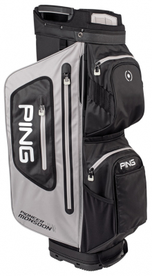 Ping Vagnbag Pioneer Monsoon Ljusgr/Svart/Vit i gruppen Golfbagar / Vagnbagar Vattentta hos Dimbo Golf AB (4512028-909910)