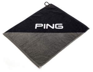 Ping Handduk Clip Svart/Gr i gruppen Golftillbehr / Golfhanddukar hos Dimbo Golf AB (4543021-9996)