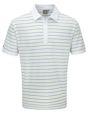 Ping Piké Herr Balfour Vit/Lime i gruppen Kläder & Accessoarer / Herr / Kortärmat hos Dimbo Golf AB (4550002-6114r)