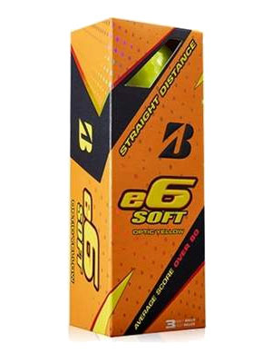 Bridgestone Golfboll e6 Soft Gul (1st 3-pack) i gruppen Rea & Begagnat / Rea Golfbollar hos Dimbo Golf AB (4918015-30)