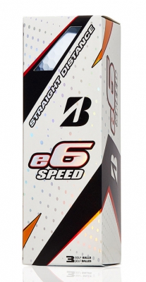 Bridgestone Golfboll e6 Speed Vit (1st 3-pack) i gruppen Rea & Begagnat / Rea Golfbollar hos Dimbo Golf AB (4918016-10)
