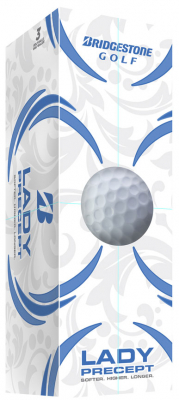 Bridgestone Golfboll Lady Precept 2022 vit (1st 3-pack) i gruppen Golfbollar / Bridgestone Golfbollar hos Dimbo Golf AB (4918027-10)