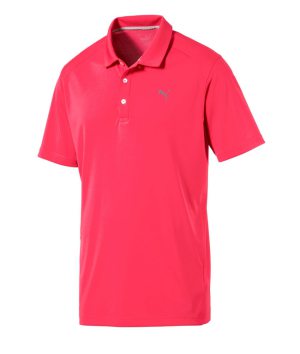 Puma Piké Herr Pounce 570462 Paradise Pink i gruppen Kläder & Accessoarer / Herr / Kortärmat hos Dimbo Golf AB (5550039-3504r)