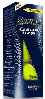 Srixon Golfboll Q-Star Tour 2022 Gul (3-pack) i gruppen Golfbollar hos Dimbo Golf AB (6818025-322507)