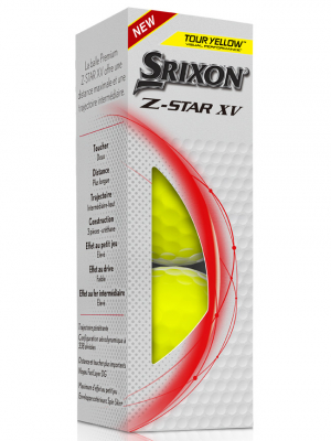 Srixon Golfboll Z-Star XV Tour 2023 Gul (3-pack) i gruppen Golfbollar hos Dimbo Golf AB (6818028-30)