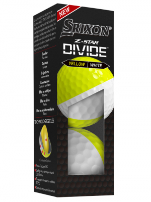 Srixon Golfboll Z-Star Divide 2023 Vit/Gul (3-pack) i gruppen Golfbollar hos Dimbo Golf AB (6818029-1030)
