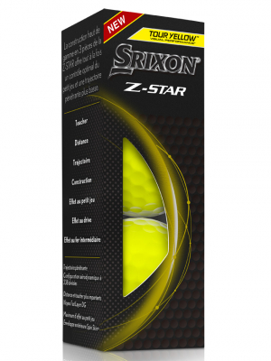 Srixon Golfboll Z-Star Tour 2023 Gul (3-pack) i gruppen Golfbollar hos Dimbo Golf AB (6818029-30)