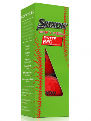 Srixon Golfboll Softfeel 2023 Brite Rd (3-pack) i gruppen Golfbollar hos Dimbo Golf AB (6818032-50)