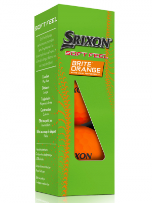 Srixon Golfboll Softfeel 2023 Brite Orange (3-pack) i gruppen Golfbollar hos Dimbo Golf AB (6818032-60)