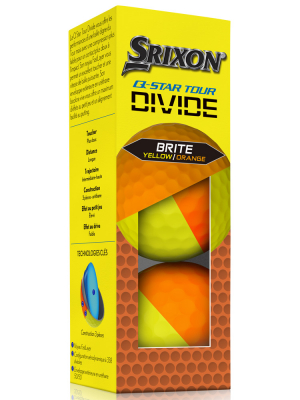 Srixon Golfboll Q-Star Tour Divide 2024 Gul/Orange (3-pack) i gruppen Golfbollar hos Dimbo Golf AB (6818036-345403)