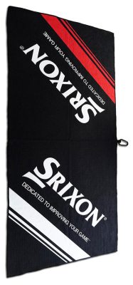 Srixon Handduk Tour Microfiber Svart/Vit i gruppen Golftillbehr / Golfhanddukar hos Dimbo Golf AB (6843005-9010)