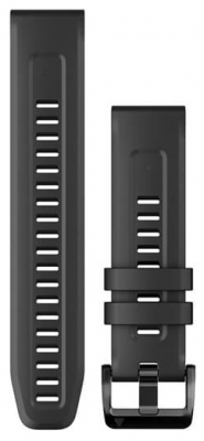 Garmin Klockarmband QuickFit 22 Silikon Svart i gruppen Elektronik / Laser & GPS tillbehr hos Dimbo Golf AB (8881007-1311100)