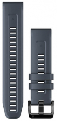 Garmin Klockarmband QuickFit 22 Silikon Granitbl i gruppen Elektronik / Laser & GPS tillbehr hos Dimbo Golf AB (8881007-1311105)
