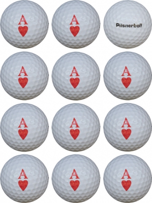 WL Golfboll Vit Hjrter Ess - Pilsnerboll (1st duss) i gruppen Golfbollar hos Dimbo Golf AB (9915100-100806)