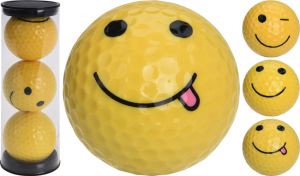 Legend Golfbollar Smiley Face (1st 3-pack) i gruppen Golfpresenter hos Dimbo Golf AB (9918007-2239)