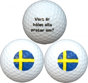 WL Golfboll Vit Sverige - Vart r hlet alla pratar om?  (1st 3-pack) i gruppen Golfbollar hos Dimbo Golf AB (9918100-100209)