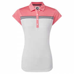 FootJoy Dam Piké 88462 Vit/Aprikos