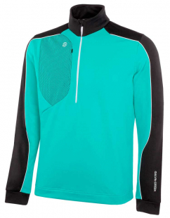 Galvin Green Insula Half Zip Herr Långärm Dave Svart/Atlantis Grön