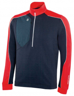 Galvin Green Insula Half Zip Herr Långärm Dave Marinblå/Röd