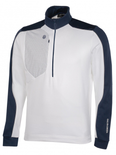 Galvin Green Insula Half Zip Herr Långärm Dave Vit/Marinblå
