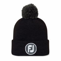 FootJoy Vintermössa Solid Bobble Pom Pom Svart