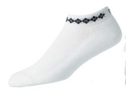 FootJoy Strumpa Dam ProDry Lightweight Argyle 19311 Vit/Svart 36-40