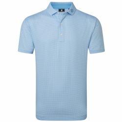 Footjoy Piké Nautical Flag Print Lisle - Blue Reef