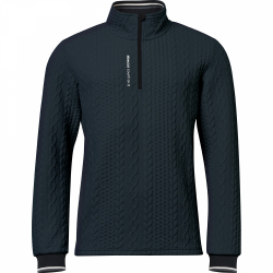 Abacus Långärm Woburn Halfzip Midlayer Marinblå