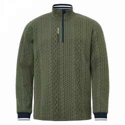 Abacus Långärm Woburn Halfzip Midlayer Forest