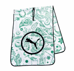 Puma Handduk Desert Towel Vit Glow/Archive Grön